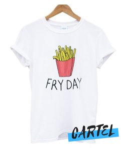 Fries Letter Print awesome T-shirt