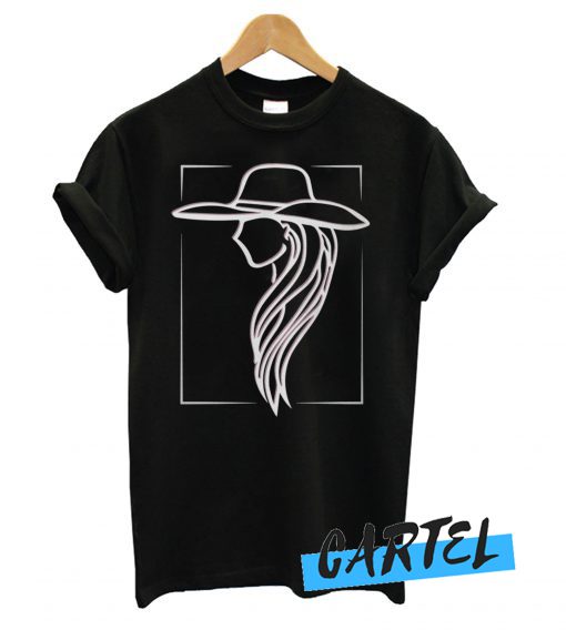 Lady Gaga Pink Hat illustration awesome T shirt