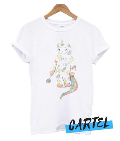 Stay Weird With Love From Unicorn Cat awesome T-Shirt