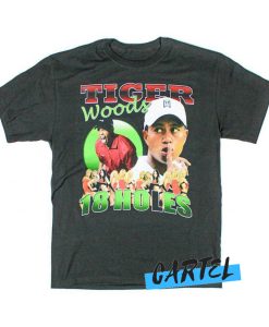 Tiger Woods 18 Holes awesome T shirt
