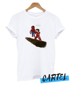 Iron Man hold Spidey awesome T SHirt