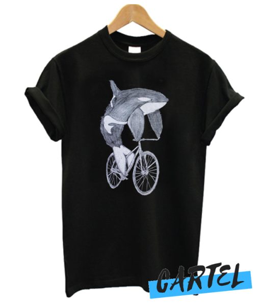 Killer Whale on a Bicycle awesome T Shirt
