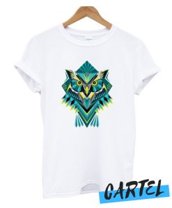 Personality Geometric Stitching Owl Homme awesome T-Shirt