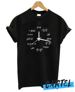 math formula clock awesome t shirt