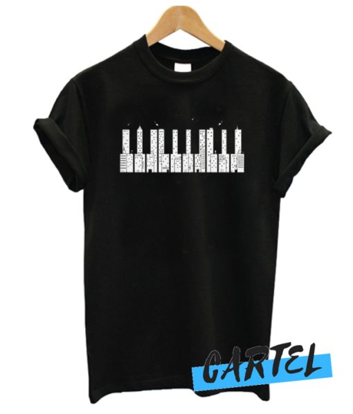 Piano Skyline awesome T Shirt