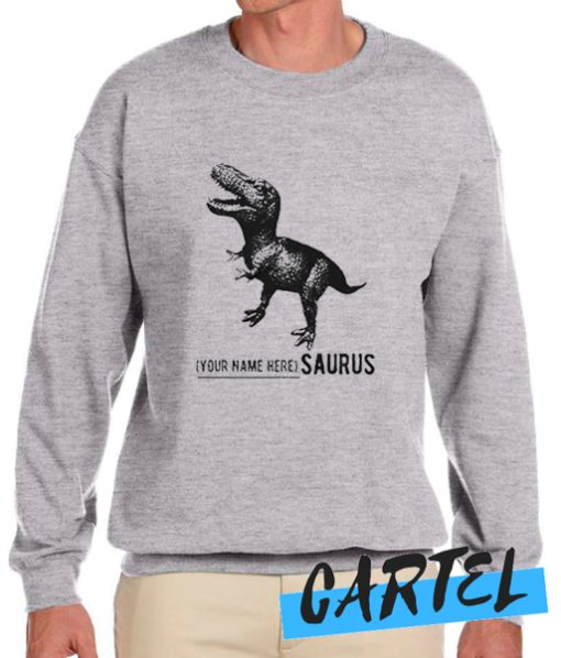 Name Personalized Dinosaur awesome Sweatshirt