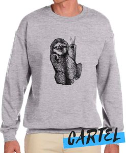 Peace Out Sloth awesome Sweatshirt