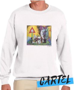 Picasso Palette Candlestick And Bust Of Minotaur awesome Sweatshirt