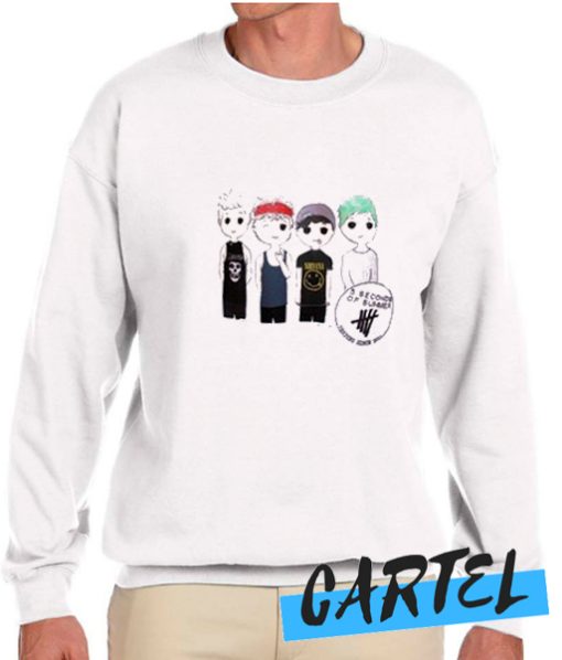 5 seconds of summer shirt awesome Sweatshirt