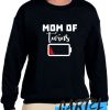 Mom Of Twins Low Battery awesome Sweatshirt
