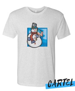 Patriotic Snowman awesome tshirt