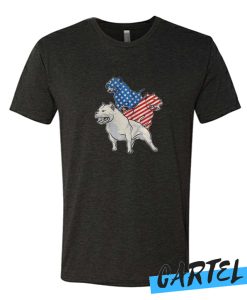 Pit Bull American Flag awesome Tshirt