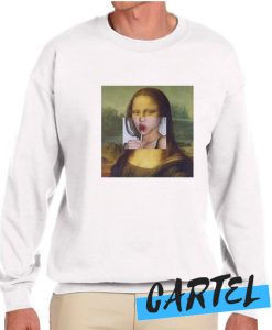 Mona Lisa Meme awesome Sweatshirt