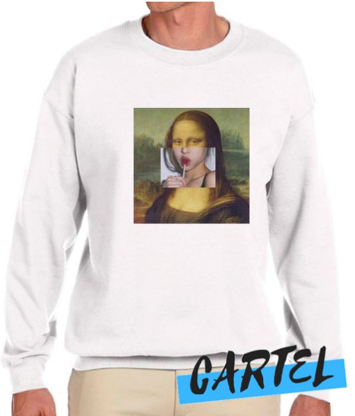 Mona Lisa Meme awesome Sweatshirt