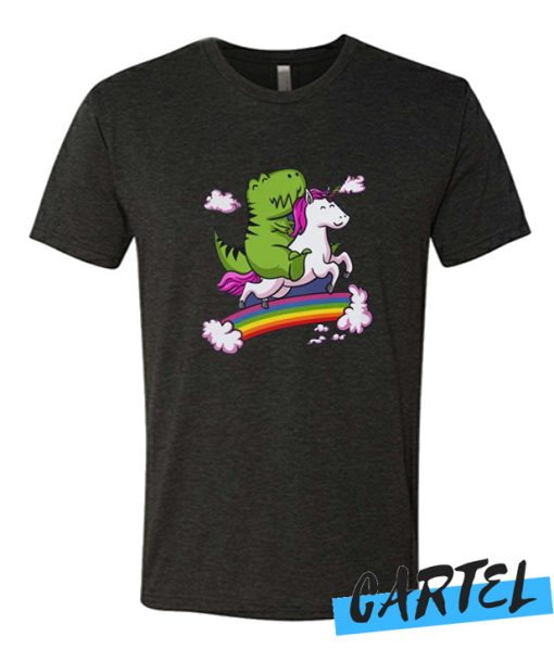 T-Rex Riding Unicorn awesome T Shirt