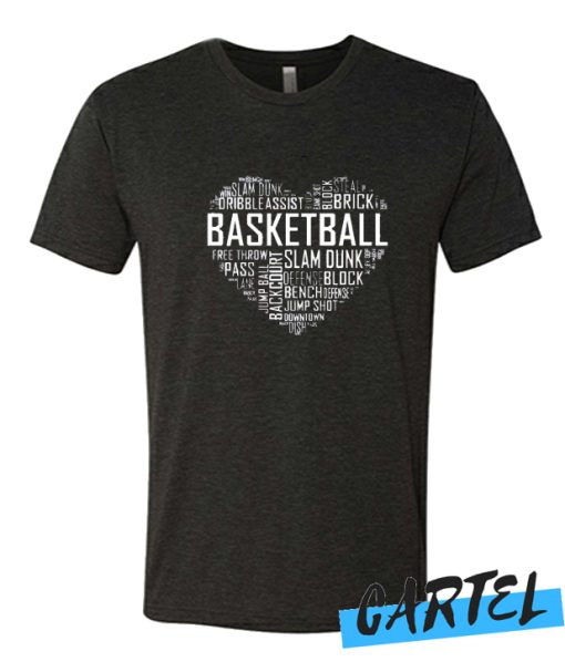 Basketball Heart Shirt awesome T Shirt