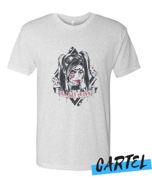 Batman Sugar Quinn Harley Quinn Face In Diamond T-Shirt