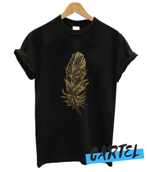 Golden Feather T Shirt