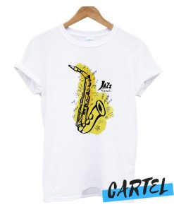 Hand Drawn Saxophone Jazz Music T Shirt