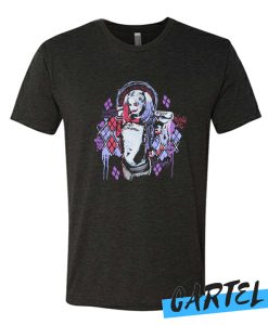 Harley Quinn - Bad Girl Stained Glass Standing T Shirt