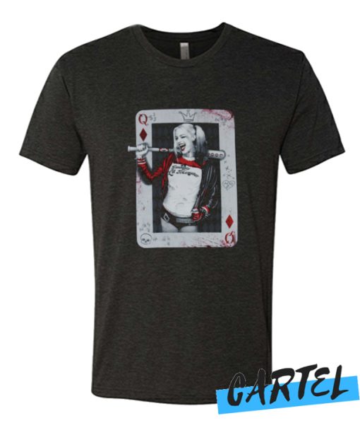 Harley Quinn - Daddy's Little Monster Playing Card T Shirt