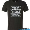 Official Drinking Team Merica Beer Pong 4th of July Party Funny T Shirt