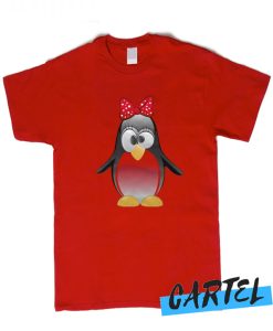 Penguin Girl Cartoon T Shirt