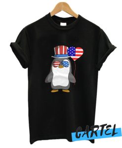 Penguin Independence Day T Shirt