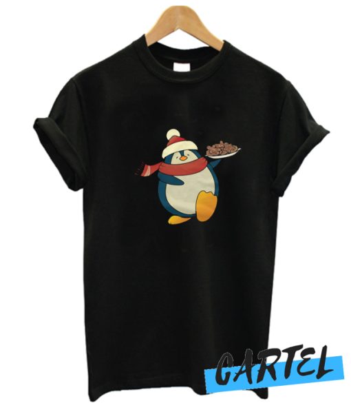 Penguin with Christmas cookies T SHirt