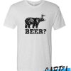 RETRO DEER BEER BEAR funny frat party T Shirt