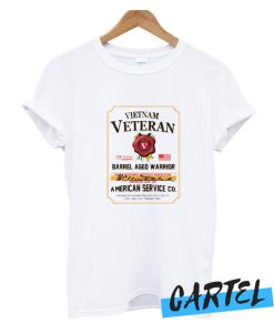 Vietnam Veteran Barrel Aged Whiskey Label T-Shirt