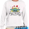 Baby Yoda Apparel for Valentine's Day awesome Sweatshirt