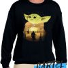 Baby Yoda Sunset awesome Sweatshirt