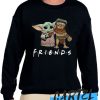 Friends Baby Yoda Baby Babu Frik awesome Sweatshirt