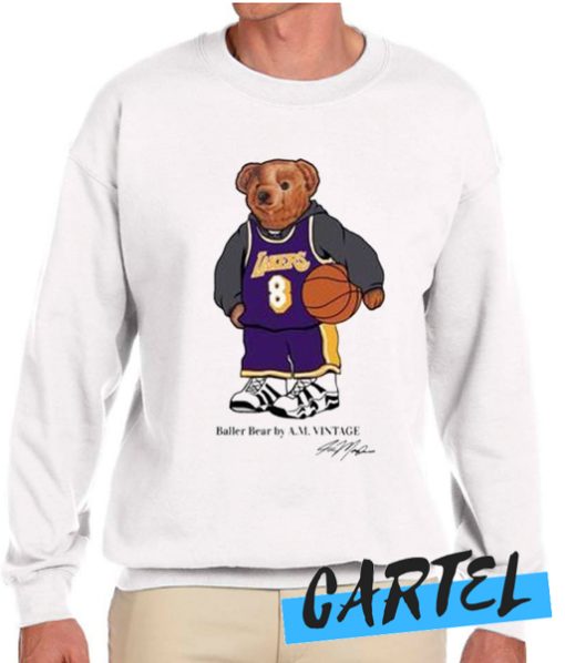 Vintage NBA Kobe Bryant Polo Bear awesome Sweatshirt