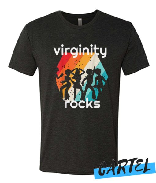 Vintage Virginity Rocks awesome T shirt