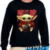 Baby Yoda Hug Motley Crue Sweatshirt