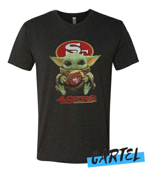 SUPERBOWL Baby Yoda Inspired Vintage Look 49ers awesome T Shirt