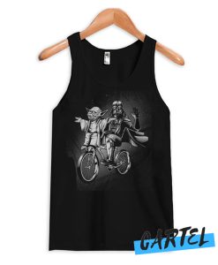 Star Wars - Darth Vader and Yoda Riding a Bike Tank Top