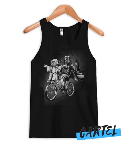 Star Wars - Darth Vader and Yoda Riding a Bike Tank Top