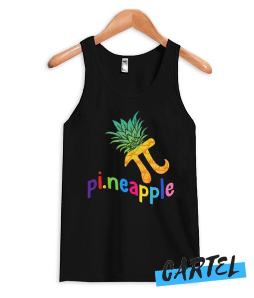 Cute Pi Day Pineapple Fruit Lover Tank Top
