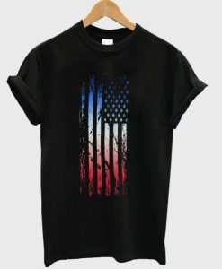Abstract American Flag America Patriot USA DH T-Shirt