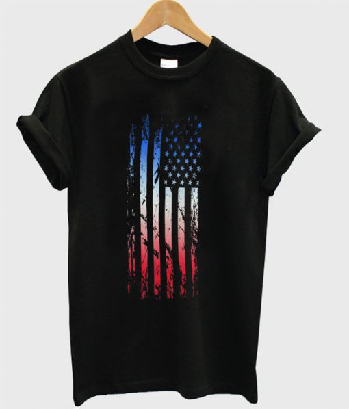 Abstract American Flag America Patriot USA DH T-Shirt