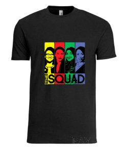 The Squad Ilhan Omar Tlaib Pressley Pop Art Black DH T shirt