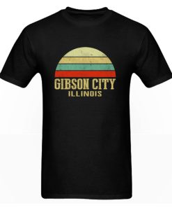 Vintage Retro Sunset GIBSON DH T-Shirt