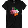 Irish American Flag Four Leaf Clover Flamingo DH T Shirt