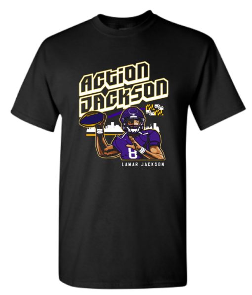 Lamar Jackson's Action Jackson DH T Shirt