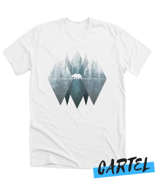 Misty Forest Mountain Bear awesome T Shirt