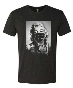 Marilyn Monroe Black Bandana T-Shirt