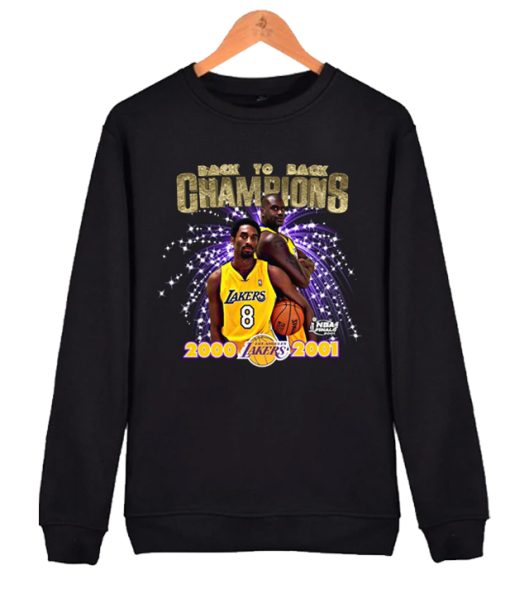 Shaq and Kobe 2001 Los Angeles Lakers Championship awesome Sweatshirt